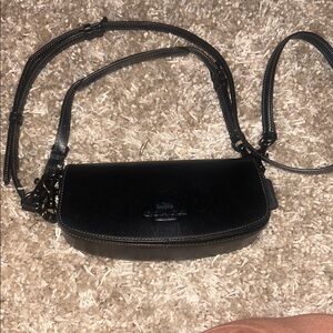 Black Leather Crossbody Bag
